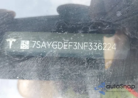 2022 Tesla Model Y Performance Dual Motor All-Wheel Drive z USA, uszkodzony, nr VIN 7SAYGDEF3NF336224